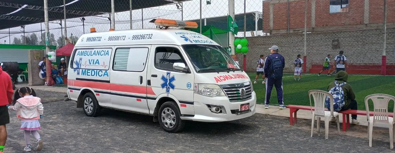 Ambulancia para cobertura médica de eventos en Lima - Unidad lista para conciertos y actividades